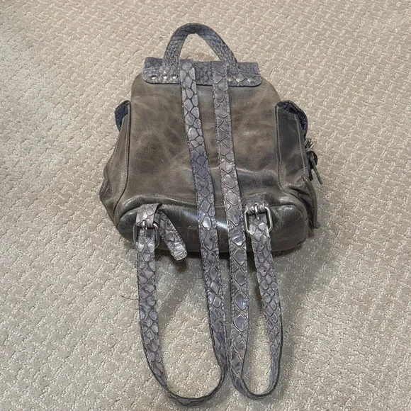 Freebird by Steven Brett Charcoal Backpack with Tassel Details - Picture 3 of 9